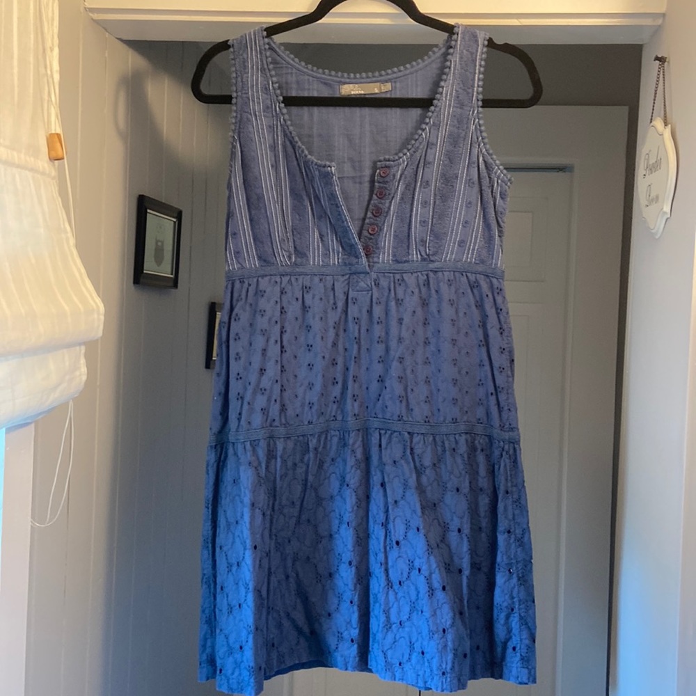 Blue Prana eyelet babydoll dress